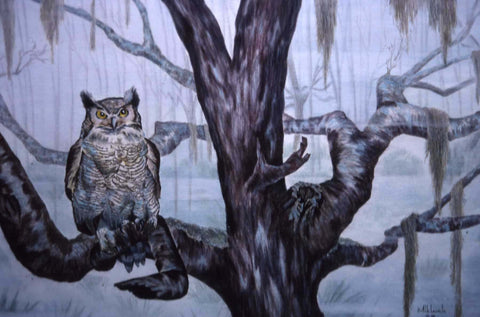 Ghost of Stewart Homestead- Great Horned Owl ORIGINAL